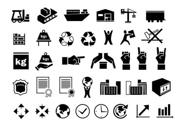 Set of logistic icons 2 clipart