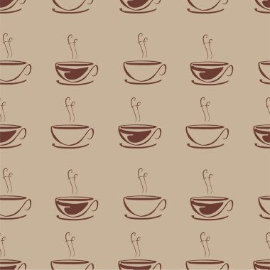 kahve seamless modeli