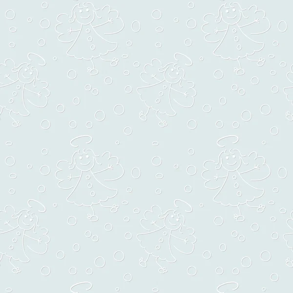 Motif d'hiver bleu clair — Image vectorielle