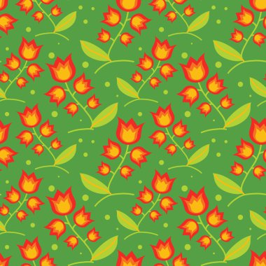 medow üzerinde kırmızı çanları