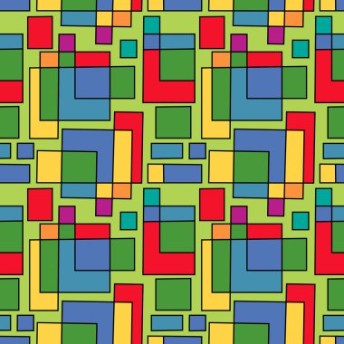 Sadece geometrik figürler ile süsleme