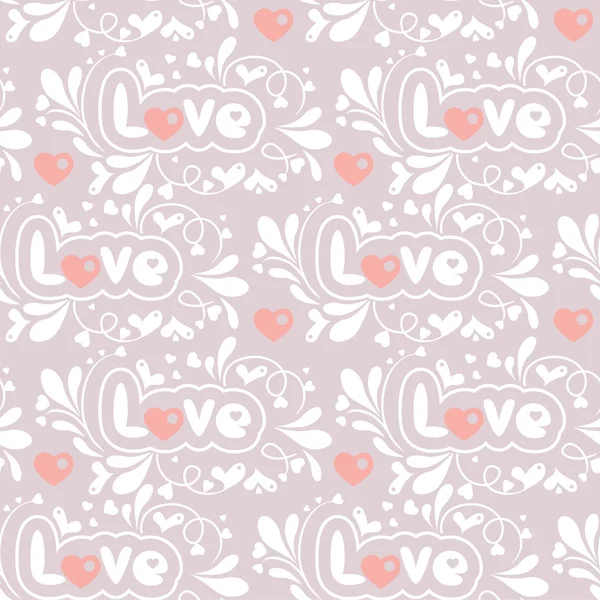 Seamless pattern with lovely motives — Stock Vector