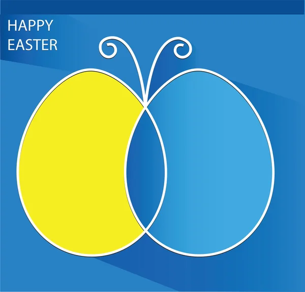 Easter greeting butterfly Vector Graphics