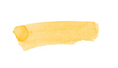 Soyut sarı boya fırçası