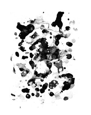 Soyut koyu boya damlaları fırça arkaplanı