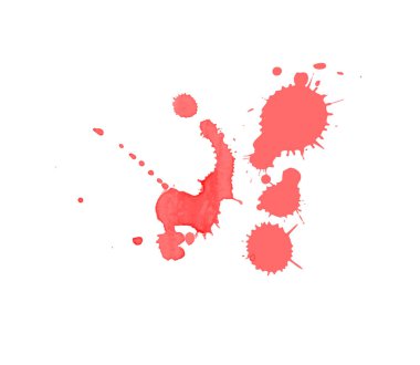 Resim için kırmızı suluboya fırça