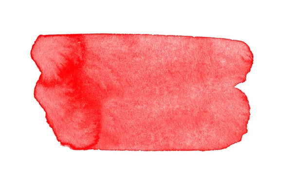 白い背景に孤立した抽象的な赤いブラシ — ストック写真