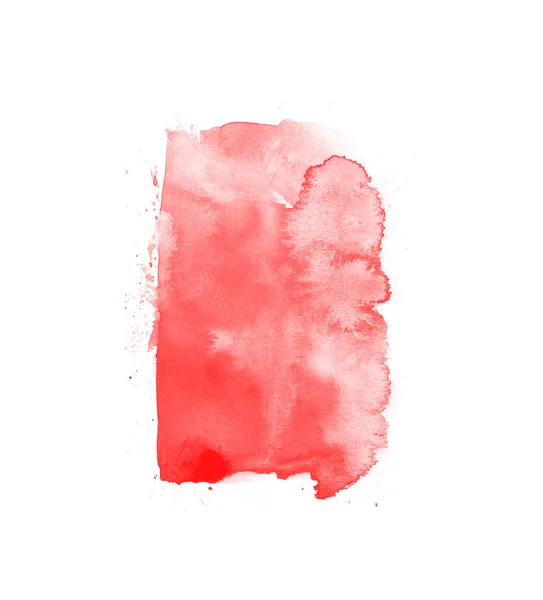 アートデザインのための赤い塗料分離ストロークブラシ — ストック写真