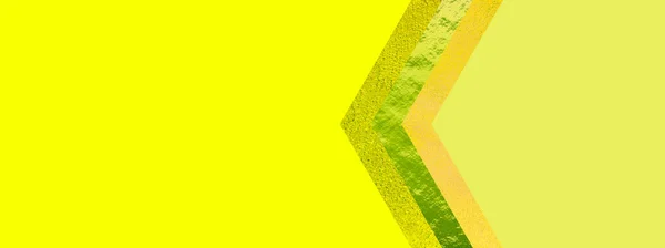 Bello Sfondo Banner Giallo Con Freccia Geometrica — Foto Stock