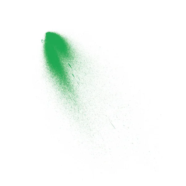 Bela Pintura Verde Splash Pincel Ilustração Para Conceito Arte — Fotografia de Stock