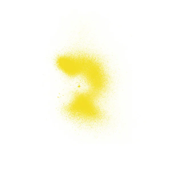 Желтый Аэрозоль Покраски Кисть Иллюстрации Художественного Дизайна — стоковое фото
