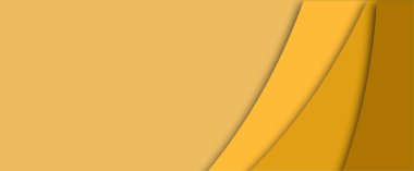 Pankart tasarımı için güzel sarı soyut geometrik katmanlar