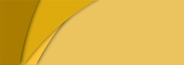 Modern afiş konsepti için sarı geometrik katmanlar