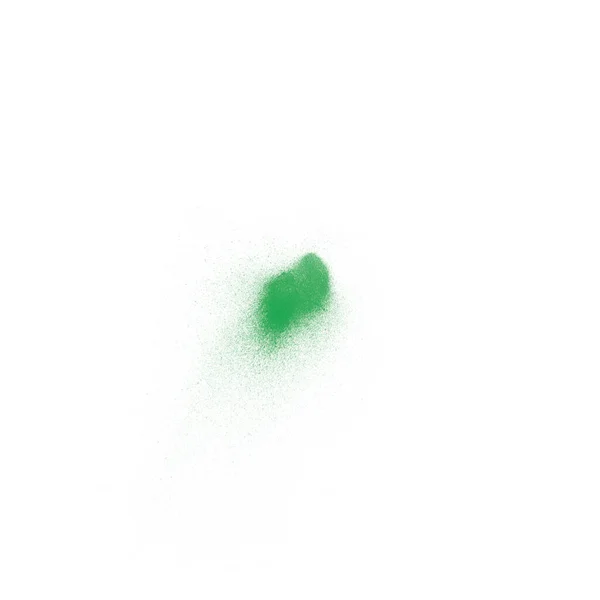 Красива Зелена Акварельна Ізольована Щітка Фарбування — стокове фото