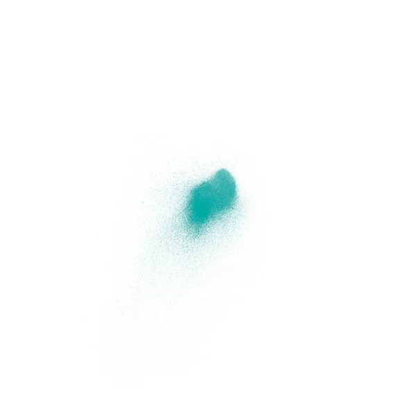 Mooie Turquoise Verf Spray Borstel Abstracte Spatborstel — Stockfoto