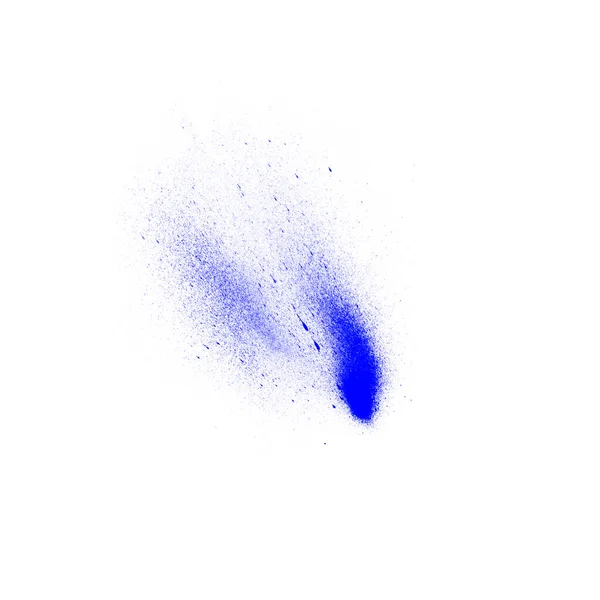 Абстрактний Блакитний Акварельний Пензлик Ізольований Білому Тлі — стокове фото