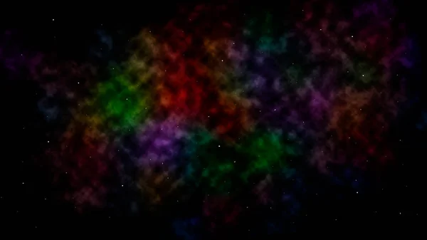 Fondo Pantalla Del Universo Ilustración Nebulosa Abstracta Colorida —  Fotos de Stock