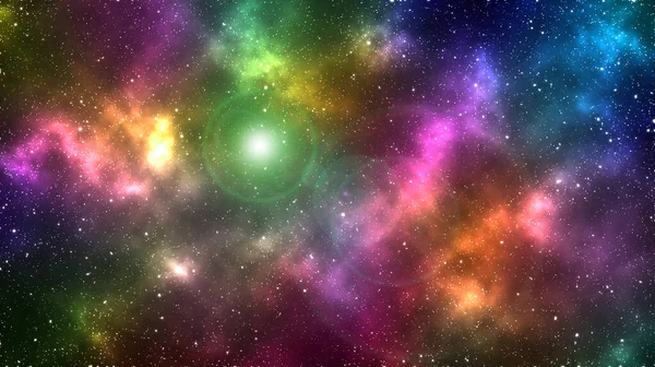 Colorful galaxy with nebula and stars on cosmic. Space background