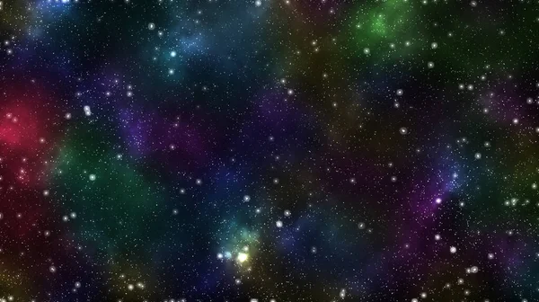 Abstrakt Rymdbakgrund Nattstjärnig Himmel Illustration Nebulosa Bakgrund — Stockfoto