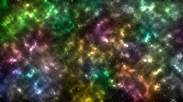 Hermoso Fondo Espacio Abstracto Con Nebulosa Colorida Constelaciones —  Fotos de Stock