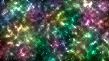 Renkli uzlaşma ile bilim geçmişi. Soyut nebula tasarımı