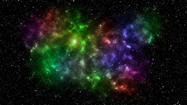 Belle Galaxie Colorée Dans Espace Profond Avec Constellation — Photo