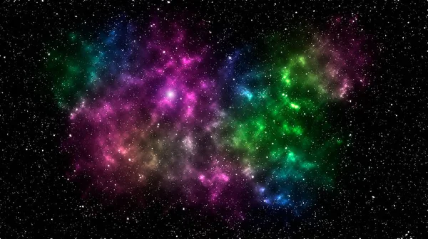 Beautiful colorful galaxy in deep space with constellation. Science illustration