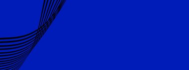 Tasarım için soyut dalga elemanı. Sarı arkaplanda kıvrımlı dalgalı çizgi