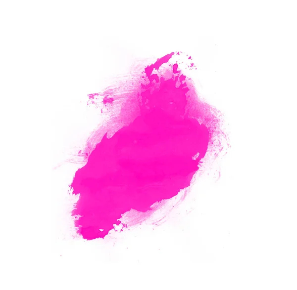 Schöne Abstrakte Rosa Aquarell Isolierten Pinsel Für Die Malerei — Stockfoto