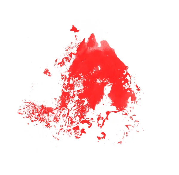 Абстрактний Червоний Акварельний Пензлик Художнього Дизайну Красивий Пензлик Фарби Ізольований — стокове фото