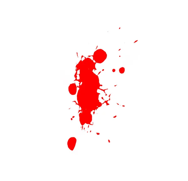 Aquarellpinsel Isoliert Auf Weißem Hintergrund Für Kunstdesign Roter Aquarellpinsel Für — Stockfoto