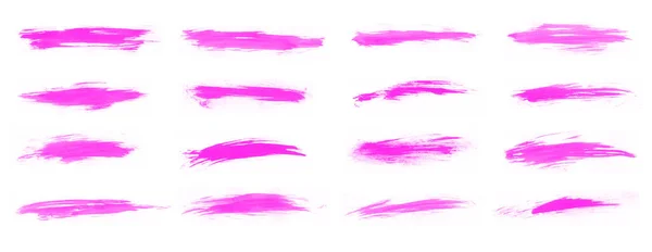 Linda Aquarela Rosa Abstrata Escovas Isoladas Para Pintura Pincel Rosa — Fotografia de Stock