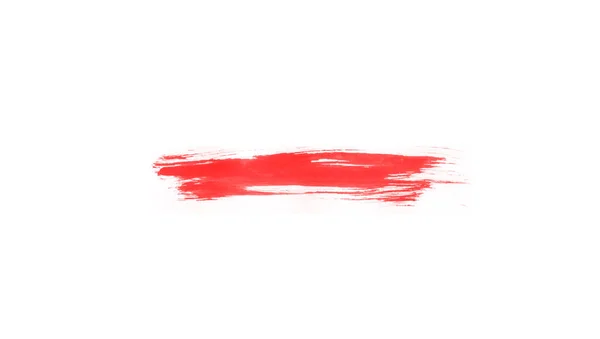 Beautiful Abstract Red Watercolor Isolated Brushes Painting Red Paint Stroke — Stock Photo, Image