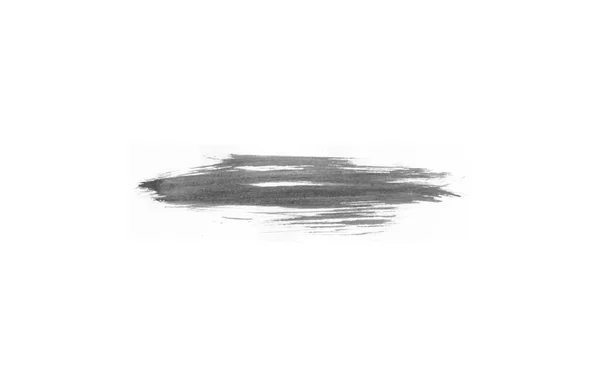 Красиві Акварельні Ізольовані Художні Пензлі Малювання Ілюстрація Чорного Чорнила — стокове фото