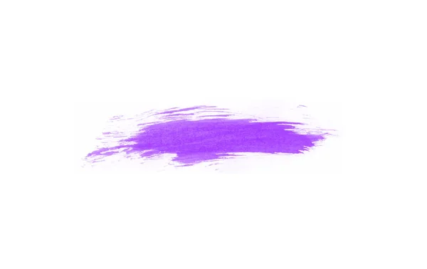 Beautiful Paint Isolated Line Brushes Art Design Purple Watercolor Stroke — Stock Photo, Image