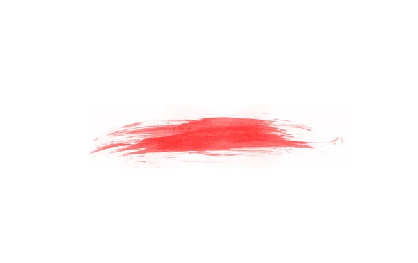 Όμορφη Βούρτσα Για Ζωγραφική Τέχνη Κόκκινο Χρώμα Λεκέ Υφή Εικονογράφηση — Φωτογραφία Αρχείου