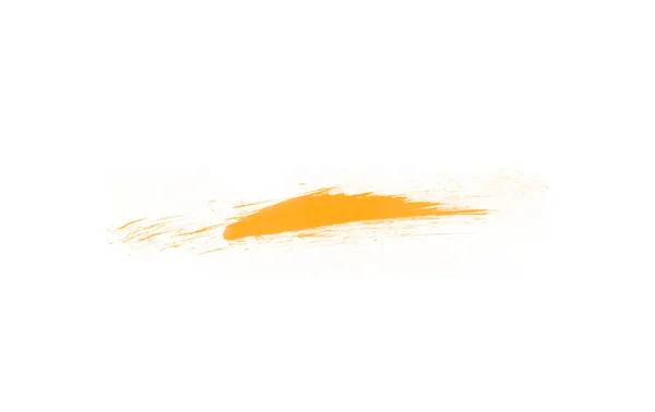 Abstract beautiful yellow isolated brush for art painting. Brush for art design. Smear brushes