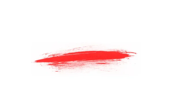 Абстрактна Красива Червона Ізольована Пензлик Художнього Розпису Кисть Художнього Дизайну — стокове фото