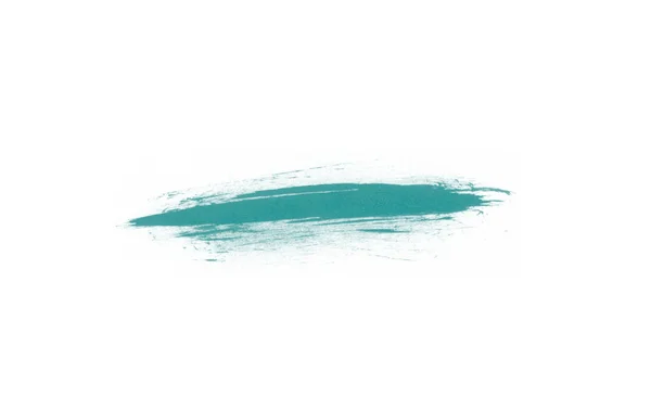 Pincel Isolado Azul Turquesa Bonito Abstrato Para Pintura Arte Escova — Fotografia de Stock