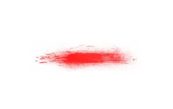 Escova Vermelha Para Design Arte Esfregaço Pincéis Ilustração Belo Pano — Fotografia de Stock