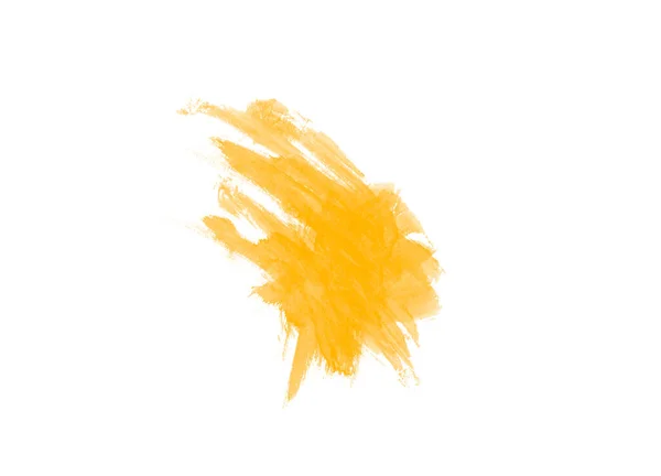 Пензлі Фарбування Жовтому Тлі Кисть Художнього Дизайну — стокове фото