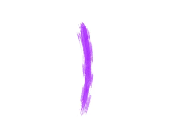 Mancha Los Pinceles Púrpura Para Pintar Sobre Fondo Blanco Ilustración — Foto de Stock