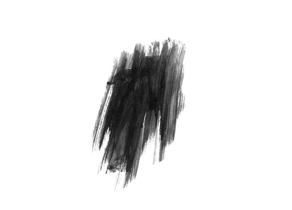 Чорні Пензлі Малювання Ізольовані Білому Тлі Ілюстрація Малювання — стокове фото
