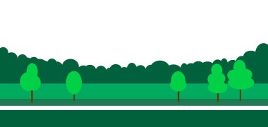 Şehir ve gökdelenler ile soyut 2D karikatür iş geçmişi