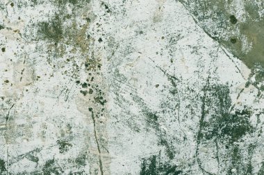 Renkli boyalı eski çatlamış beton duvar. Beton döşeme arka planı