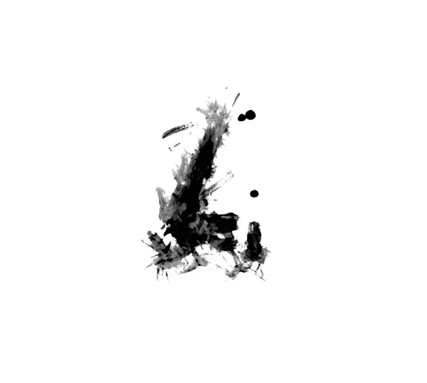 Akvarell Grunge Textur Isolerad Utstryk Pensel För Målning Vackra Penslar — Stockfoto