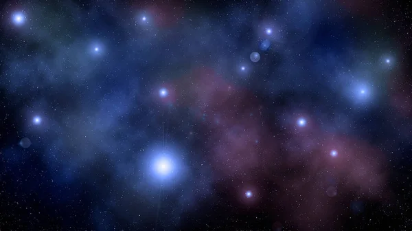 Prachtige Sterrenhemel Met Sterrenbeeld Universum Achtergrond Met Kleurrijke Nevel — Stockfoto