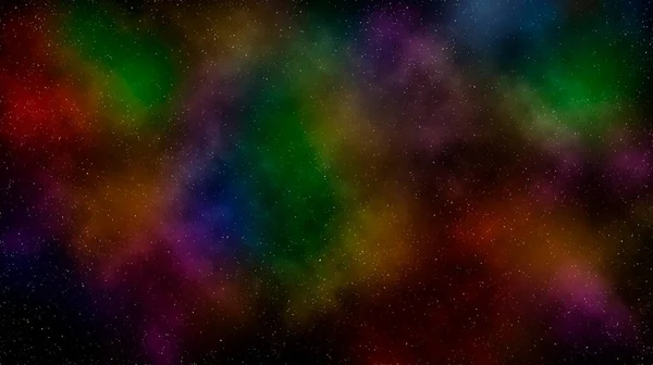 Abstract colorful constellation background. Galaxy wallpaper with stars and gas