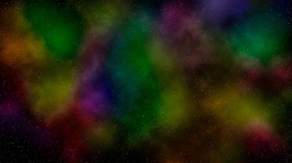 Abstrakt Färgglada Konstellation Bakgrund Galaxy Tapet Med Stjärnor Och Gas — Stockfoto