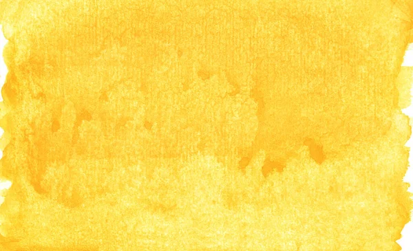 Abstract yellow watercolor background with copy space — Stock Photo, Image